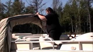 The Boat Guard Retractable Pontoon Boat Cover [upl. by Demmy]