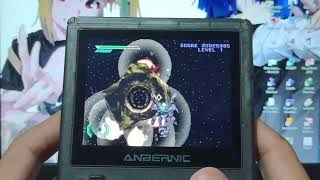 Omega Boost PS1 Gameplay  Anbernic RG351V [upl. by Nosnaj]