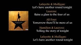 Hamilton  The Story of Tonight lyrics [upl. by Bouton]