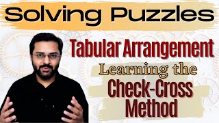 Logical Reasoning  2 Tabular Arrangement  Learn the checkcross method [upl. by Clements]