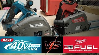 Makita XGT VS Milwaukee M18 Track Saws [upl. by Kappenne]