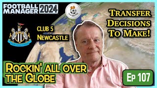 Old Man Phil  FM24 Journeyman  Ep 107  Newcastle  Transfer Window Headaches [upl. by Beilul]