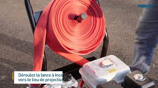 TUTO Comment utiliser la motopompe de protection incendie Poolsam [upl. by Mallen985]