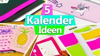 KALENDER 2018 gestalten 5 IDEEN für DIY Planner Setup  Filofax DIY Inspiration basteln deutsch [upl. by Notnad]