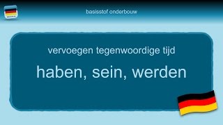 Bijles Duits grammatica 4 haben sein werden  onregelmatige werkwoorden [upl. by Ennylyak179]