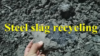 Steel slag recycling，steel slag recovery，recover metal from steel slag，recycle steel form steel salg [upl. by Buddie]