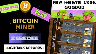 Play Bitcoin Miner and Earn Free Bitcoin  Zebedee Wallet  Fumb Games  Bitcoin Miner Referral Code [upl. by Wahkuna423]