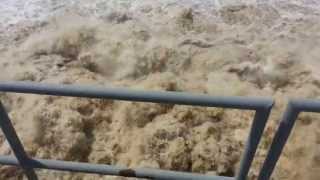 Water Leaving the Mississippi River Dam in Keokuk [upl. by Warton844]