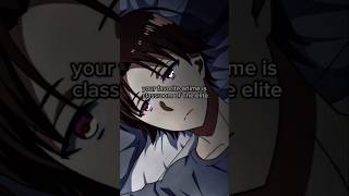 Classroom of The elite Edit anime classroomoftheeliteedit ayanokoji shorts viralshorts [upl. by Neiluj362]