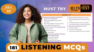 40 MCQ  Listening MCQs Practice Test to Score 9 Band  IELS listening MCQ practice with answers [upl. by Pinchas]