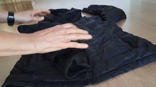 how to fold jacket for travel [upl. by Lithea]