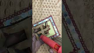 Diwali decoration subha labh cardboard special wall decor diy homedecor bestoutofwaste craft [upl. by Adav]