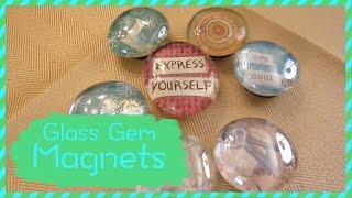 How To Make Glass Gem Magnets [upl. by Nosredneh735]