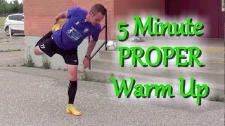 How To Warm Up Before A Soccer  Football Game [upl. by Hyrup580]