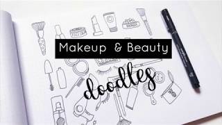 Makeup Beauty amp Cosmetics Doodles [upl. by Irrahs]