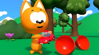 MEOW MEOW KITTY GAMES  all episodes about toys  compilation  cartoon [upl. by Ahsenat]