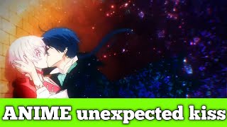 Anime unexpected kiss momentscute kiss momentsAnime kissAnime seriespart2 [upl. by Demetri]