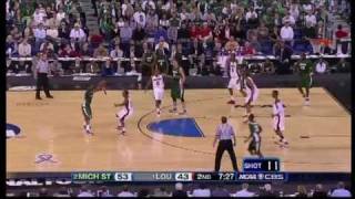 Michigan State vs Louisville  2009 Elite Eight [upl. by Keeler]