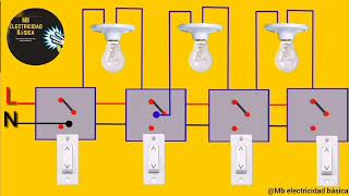 Cómo conectar lámparas en secuencia o escalonada [upl. by Nospmas]
