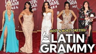 TOP 10 BEST amp WORST DRESSED AT THE LATIN GRAMMY AWARDS 2024 [upl. by Columbine]