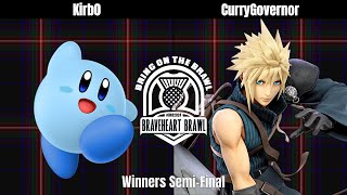 Kirb0 Kirby vs CurryGovernor Cloud  Braveheart Brawl 2024 Winners SemiFinal [upl. by Hars]