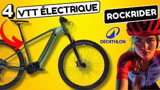 Les 4 Meilleurs VTT Électrique Decathlon ➡️ ROCKRIDER 2024 en Semi Rigide [upl. by Bernita]