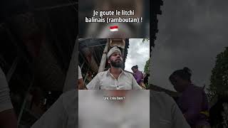 Je goute le litchi balinais ramboutan Bali 🇮🇩 [upl. by Oecile]