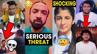 Ajaz Khan Gets SERIOUS THREAT😳 Comeback No One Wanted💀 BeastBoyShub Reacts to CarryMinati [upl. by Bein]