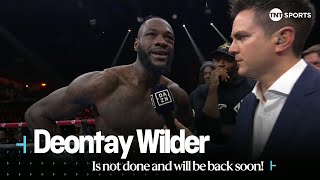 quotTIMING WAS OFF” 😳  Deontay Wilder says hes not done and will be back soon after Parker defeat 🥊 [upl. by Nanice]