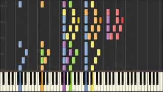 Beethoven  Symphony No5 Movement 1 Synthesia [upl. by Dnomyaw]