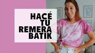 DIY RENOVÁ TU REMERA Y HACELA BATIK  IDEAS UPD [upl. by Atter]