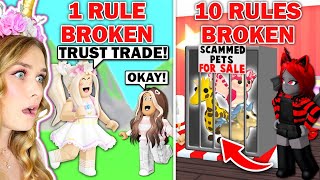 Who Can BREAK The MOST RULES In Adopt Me Sanna Vs Moody Roblox [upl. by Jarl]