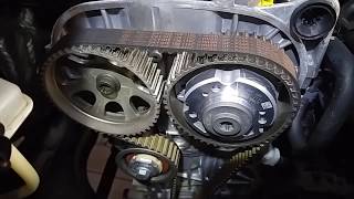 Vw PoloUp 10 MPi wymiana paska rozrządu Silnik CHYB TIMING BELT REPLACEMENT [upl. by Aicekat3]