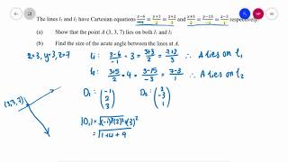 CP1 Vectors 5 angles between vectors key examples [upl. by Rodina]