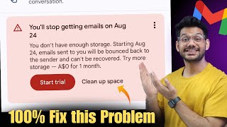 Clear gmail storage  How to fix this Problem  Gmail storage Problem Fix kaise kre [upl. by Hermosa22]