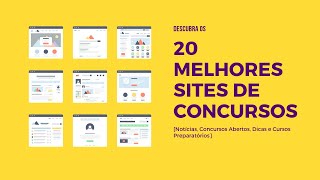 20 Melhores Sites de Concursos Notícias Concursos Abertos Dicas e Cursos Preparatórios [upl. by Nhguavahs]