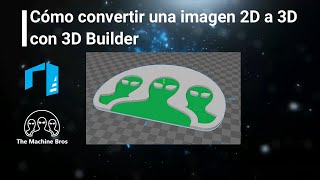 Cómo convertir una imagen 2D a 3D con 3D Builder [upl. by Nic]