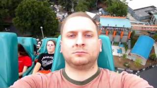 Dude keeps straight face on roller coaster ride [upl. by Blunk]