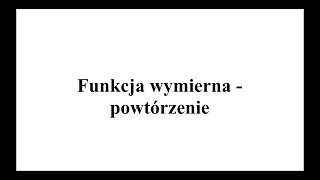 Funkcje wymierne  powtórzenie [upl. by Tnilk]