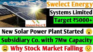 Swelect energy share latest news  swelect energy systems limited swelect energy share [upl. by Assenyl]