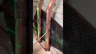 Soldering and bending copper pipes to sink taps asmr howto diy subscribe youtubeshorts tools [upl. by Lessur]