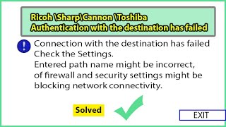 How to Solve SMB Scan Connection With the destination has failed \network scan folder in windows 10 [upl. by Dunstan]