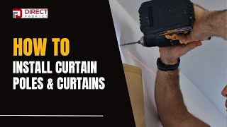 How to fit Curtain Poles  Blinds Direct [upl. by Arie976]