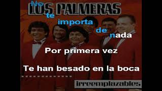 los palmeras  por primera vez karaoke pista original [upl. by Himelman]