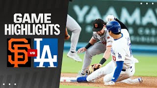 Giants vs Dodgers Game Highlights 72224  MLB Highlights [upl. by Odlopoel]