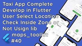 40 Flutter Tutorial Implementing Geofencing for Location Checks in Taxi App  Map Toolkit [upl. by Nev]