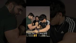 Aryan vs Aabhas gym motivation armwrestling workout shorts viralshorts [upl. by Rother]