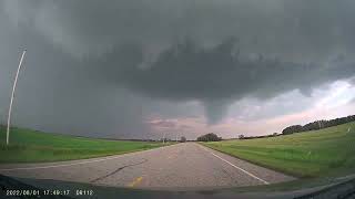 Baseball hail dents our car northwest of Innisfail Alberta  August 1 2022 [upl. by Lamaj]