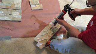 Stone Veneer Installation Using SRW Vertical Instant Lock Adhesive [upl. by Scales]