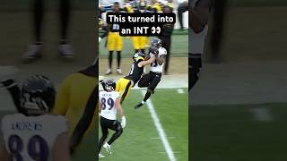 INSANE INT BY PAYTON WILSON steelers nfl shorts PITvsCLE 1121 • 815 PM • Prime Video [upl. by Coyle]